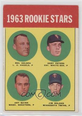 1963 Topps - [Base] #522 - Semi-High # - Mel Nelson, Art Quirk, Jim Roland, Gary Peters
