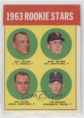 1963 Topps - [Base] #522 - Semi-High # - Mel Nelson, Art Quirk, Jim Roland, Gary Peters