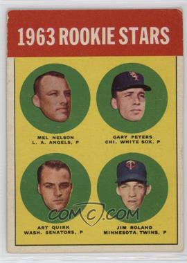 1963 Topps - [Base] #522 - Semi-High # - Mel Nelson, Art Quirk, Jim Roland, Gary Peters