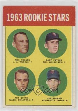 1963 Topps - [Base] #522 - Semi-High # - Mel Nelson, Art Quirk, Jim Roland, Gary Peters