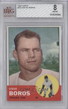 1963 Topps - [Base] #532 - High # - Steve Boros [BVG 8 NM‑MT]