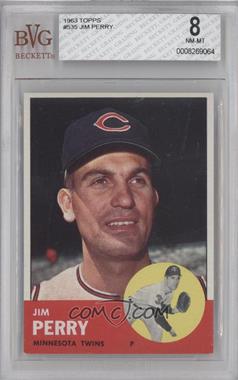 1963 Topps - [Base] #535 - High # - Jim Perry [BVG 8 NM‑MT]