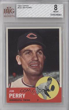 1963 Topps - [Base] #535 - High # - Jim Perry [BVG 8 NM‑MT]