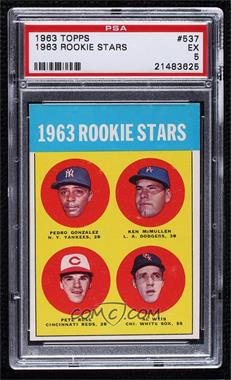 1963 Topps - [Base] #537 - High # - Rookie Stars (Pete Rose, Ken McMullen, Pedro Gonzalez, Al Weis) [PSA 5 EX]