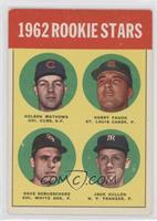 Rookie Stars - Nelson Mathews, Harry Fanok, Dave DeBusschere, Jack Cullen) (196…