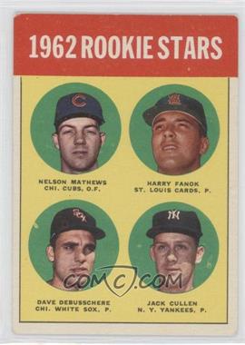 1963 Topps - [Base] #54.1 - Rookie Stars - Nelson Mathews, Harry Fanok, Dave DeBusschere, Jack Cullen) (1962 Rookie Parade on back) [Good to VG‑EX]