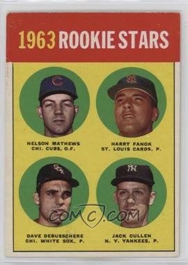 1963 Topps - [Base] #54.2 - Rookie Stars - Nelson Mathews, Harry Fanok, Dave DeBusschere, Jack Cullen) (1963 Rookie Parade on back)