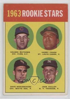 1963 Topps - [Base] #54.2 - Rookie Stars - Nelson Mathews, Harry Fanok, Dave DeBusschere, Jack Cullen) (1963 Rookie Parade on back)