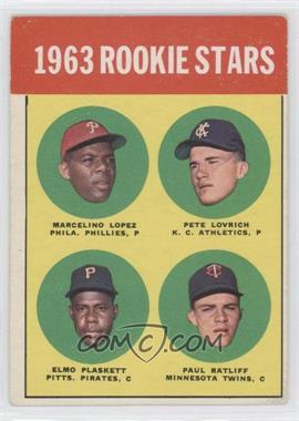 1963 Topps - [Base] #549 - High # - Marcelino Lopez, Pete Lovrich, Elmo Plaskett, Paul Ratliff