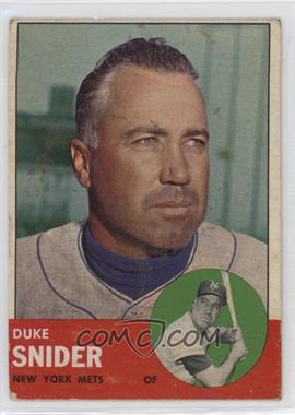 1963 Topps - [Base] #550 - High # - Duke Snider