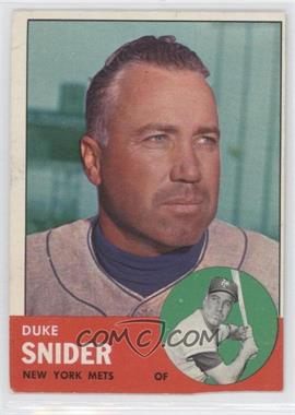 1963 Topps - [Base] #550 - High # - Duke Snider [Good to VG‑EX]