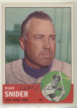 1963 Topps - [Base] #550 - High # - Duke Snider