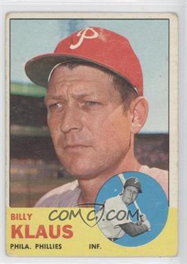 1963 Topps - [Base] #551 - High # - Billy Klaus