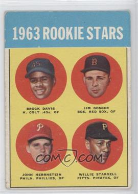 1963 Topps - [Base] #553 - High # - 1963 Rookie Stars (Brock Davis, Jim Gosger, John Herrnstein, Willie Stargell) [Good to VG‑EX]