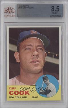 1963 Topps - [Base] #566 - High # - Cliff Cook [BVG 8.5 NM‑MT+]