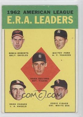 1963 Topps - [Base] #6 - League Leaders - Robin Roberts, Whitey Ford, Hank Aguirre, Dean Chance, Eddie Fisher [Good to VG‑EX]