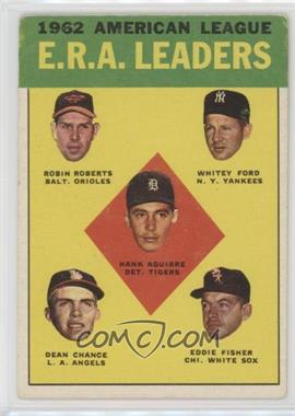 1963 Topps - [Base] #6 - League Leaders - Robin Roberts, Whitey Ford, Hank Aguirre, Dean Chance, Eddie Fisher [Poor to Fair]