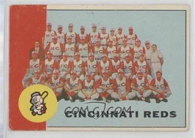 1963 Topps - [Base] #63 - Cincinnati Reds Team [Good to VG‑EX]
