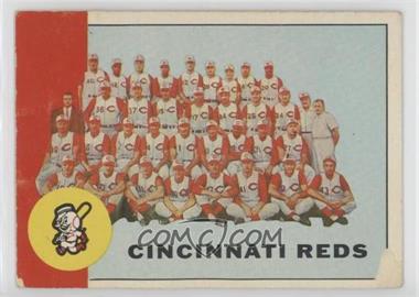 1963 Topps - [Base] #63 - Cincinnati Reds Team [Poor to Fair]