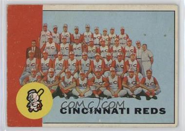 1963 Topps - [Base] #63 - Cincinnati Reds Team [Good to VG‑EX]