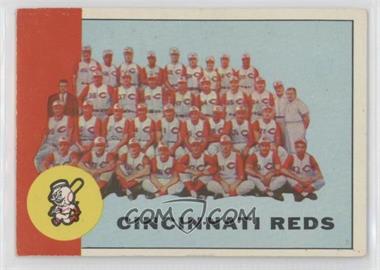 1963 Topps - [Base] #63 - Cincinnati Reds Team [Poor to Fair]