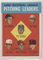 League Leaders - National League Pitching Leaders (Jack Sanford, Bob Purkey, Do…