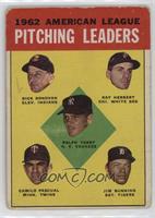 League Leaders - Ralph Terry, Dick Donovan, Ray Herbert, Camilo Pascual, Jim Bu…