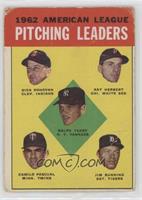 League Leaders - Ralph Terry, Dick Donovan, Ray Herbert, Camilo Pascual, Jim Bu…