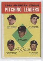 League Leaders - Ralph Terry, Dick Donovan, Ray Herbert, Camilo Pascual, Jim Bu…