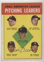 League Leaders - Ralph Terry, Dick Donovan, Ray Herbert, Camilo Pascual, Jim Bu…