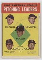 League Leaders - Ralph Terry, Dick Donovan, Ray Herbert, Camilo Pascual, Jim Bu…