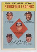 League Leaders - Don Drysdale, Sandy Koufax, Bob Gibson, Turk Farrell, Billy O'…