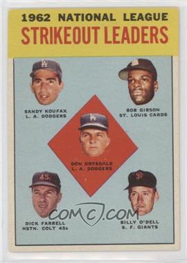 1963 Topps - [Base] #9 - League Leaders - Don Drysdale, Sandy Koufax, Bob Gibson, Turk Farrell, Billy O'Dell
