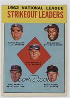 League Leaders - Don Drysdale, Sandy Koufax, Bob Gibson, Turk Farrell, Billy O'…