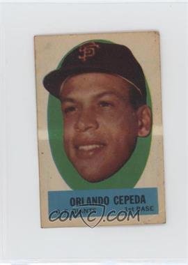 1963 Topps - Peel-Offs #_ORCE - Orlando Cepeda (Peeling Directions) [Good to VG‑EX]
