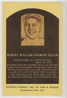 1964-1981 National Baseball Hall of Fame and Museum Postcards - [Base] - Curteichcolor #_BOFE - Inducted 1962 - Bob Feller [Good to VG‑EX]