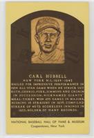 Inducted 1947 - Carl Hubbell