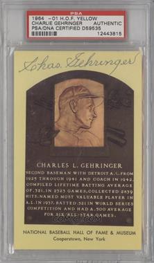 1964-1981 National Baseball Hall of Fame and Museum Postcards - [Base] - Curteichcolor #_CHGE - Inducted 1949 - Charlie Gehringer [PSA/DNA Encased]