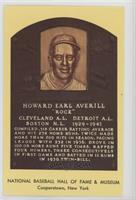 Inducted 1975 - Earl Averill