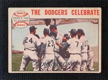 1964 Topps - [Base] - Venezuelan #140 - World Series - The Dodgers Celebrate [Poor to Fair]