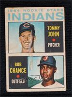 1964 Rookie Stars - Tommy John, Bob Chance [Poor to Fair]