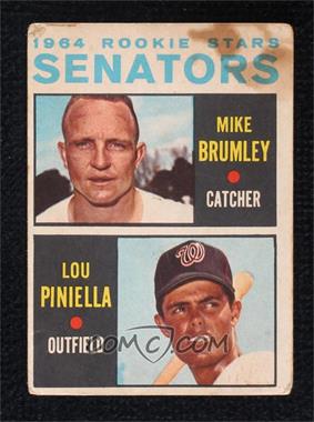 1964 Topps - [Base] - Venezuelan #167 - 1964 Rookie Stars - Mike Brumley, Lou Piniella [Poor to Fair]