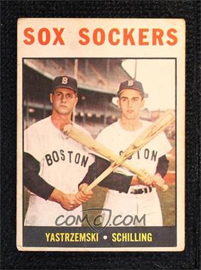 1964 Topps - [Base] - Venezuelan #182 - Sox Sockers (Carl Yastrzemski, Chuck Schilling) [Poor to Fair]