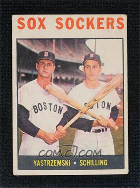 1964 Topps - [Base] - Venezuelan #182 - Sox Sockers (Carl Yastrzemski, Chuck Schilling) [Good to VG‑EX]