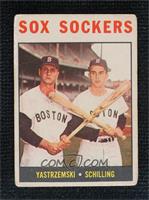 Sox Sockers (Carl Yastrzemski, Chuck Schilling) [Poor to Fair]