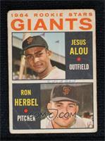 1964 Rookie Stars - Jesus Alou, Ron Herbel [Poor to Fair]