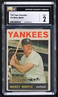 Mickey Mantle [CGC 2 Good]