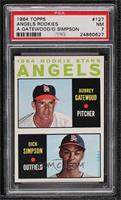 1964 Rookie Stars - Aubrey Gatewood, Dick Simpson [PSA 7 NM]