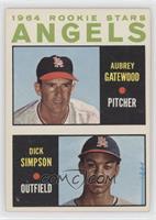 1964 Rookie Stars - Aubrey Gatewood, Dick Simpson [COMC RCR Good̴…