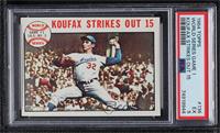 World Series - Game #1: Koufax Strikes Out 15 (Sandy Koufax) [PSA 5 E…